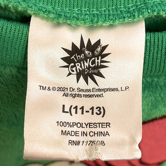 The Grinch long sleeve top size L - Picture 3 of 8
